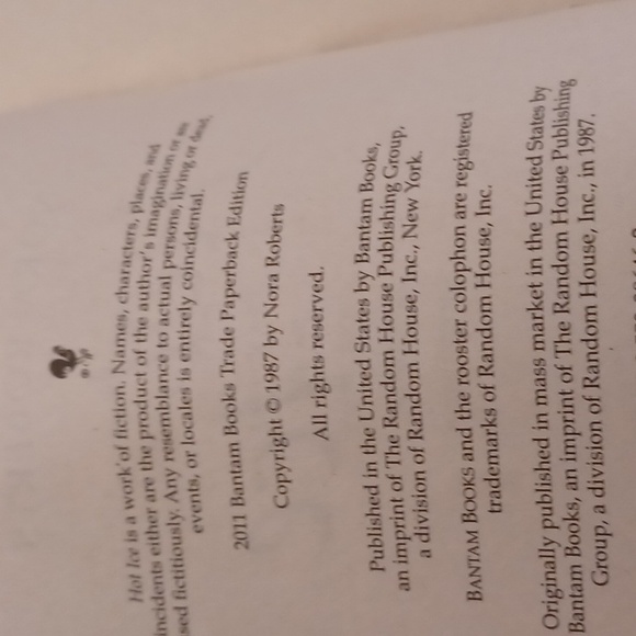 $4 Add-on  "Hot Ice" by Nora Roberts - Paperback Novel - Picture 7 of 7